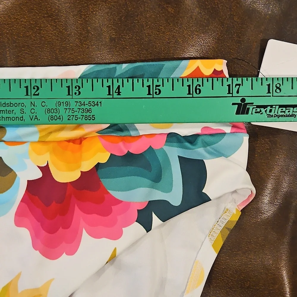 Gibson Latimer High Waist Swim Bottom: Multi Color‎ Floral: XL